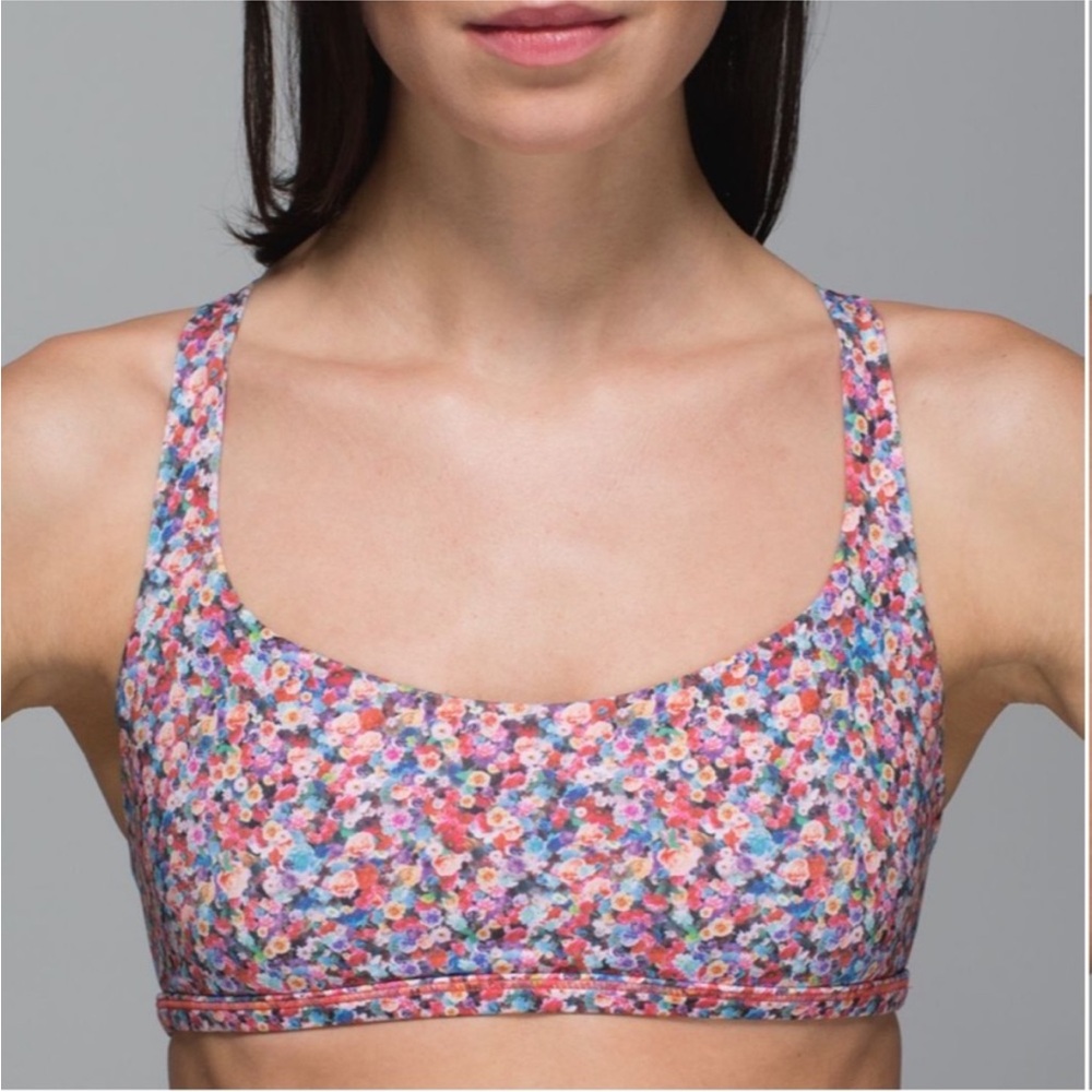 lululemon free to be Floral sports bra